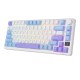 Клавиатура Royal Kludge RK-M75 Taro milk USB/2.4 GHz/Bluetоoth, RGB, Hot Swap, K silver switch