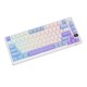 Клавиатура Royal Kludge RK-M75 Taro milk USB/2.4 GHz/Bluetоoth, RGB, Hot Swap, K silver switch