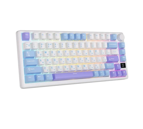 Клавиатура Royal Kludge RK-M75 Taro milk USB/2.4 GHz/Bluetоoth, RGB, Hot Swap, K silver switch Клавиатура Royal Kludge RK-M75 Taro milk USB/2.4 GHz/Bluetоoth, RGB, Hot Swap, K silver switch