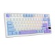 Клавиатура Royal Kludge RK-M75 Taro milk USB/2.4 GHz/Bluetоoth, RGB, Hot Swap, K silver switch