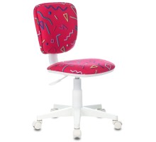 Кресло детское Бюрократ CH-W204NX малиновый Sticks 05 крестовина пластик пластик белый