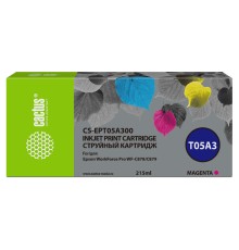 Картридж струйный Cactus CS-EPT05A300 T05A3 пурпурный (215мл) для Epson WorkForce Pro WF-C878/C879
