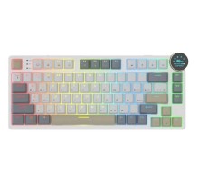 Клавиатура Royal Kludge RK N80 Pearly Dawn USB/2.4 GHz/Bluetоoth, RGB, Hot Swap, Red switch