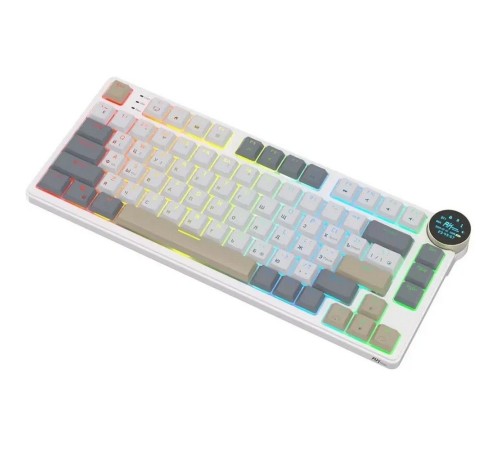Клавиатура Royal Kludge RK N80 Pearly Dawn USB/2.4 GHz/Bluetоoth, RGB, Hot Swap, Brown switch Клавиатура Royal Kludge RK N80 Pearly Dawn USB/2.4 GHz/Bluetоoth, RGB, Hot Swap, Brown switch