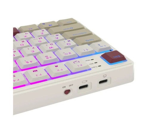 Клавиатура Royal Kludge RK N80 Rosy Clouds USB/2.4 GHz/Bluetоoth, RGB, Hot Swap, Brown switch Клавиатура Royal Kludge RK N80 Rosy Clouds USB/2.4 GHz/Bluetоoth, RGB, Hot Swap, Brown switch