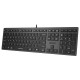 Клавиатура A4Tech Fstyler FX50 серый USB slim Multimedia