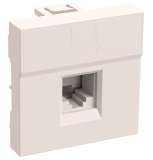 Розетка IEK CKK-40D-RI2-K01 45X45RJ45 2 кат.5E UTP бел. (упак.:1шт)