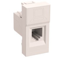 Розетка IEK CKK-40D-RI1-K01 45X45RJ45 1 кат.5E UTP бел. (упак.:1шт)
