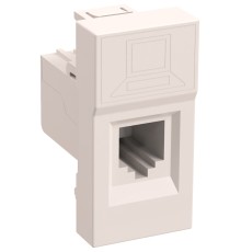Розетка IEK CKK-40D-RI1-K01 45X45RJ45 1 кат.5E UTP бел. (упак.:1шт)