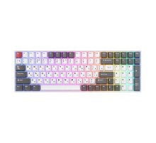 Клавиатура Royal Kludge RK100 Grey/Red/White USB/2.4 GHz/Bluetooth, RGB, Hot Swap, Red switch