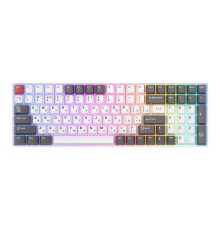 Клавиатура Royal Kludge RK100 Grey/Red/White USB/2.4 GHz/Bluetooth, RGB, Hot Swap, Brown switch