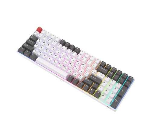 Клавиатура Royal Kludge RK100 Grey/Red/White USB/2.4 GHz/Bluetooth, RGB, Hot Swap, Red switch Клавиатура Royal Kludge RK100 Grey/Red/White USB/2.4 GHz/Bluetooth, RGB, Hot Swap, Red switch