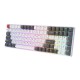 Клавиатура Royal Kludge RK100 Grey/Red/White USB/2.4 GHz/Bluetooth, RGB, Hot Swap, Red switch