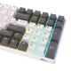Клавиатура Royal Kludge RK100 Grey/Red/White USB/2.4 GHz/Bluetooth, RGB, Hot Swap, Red switch