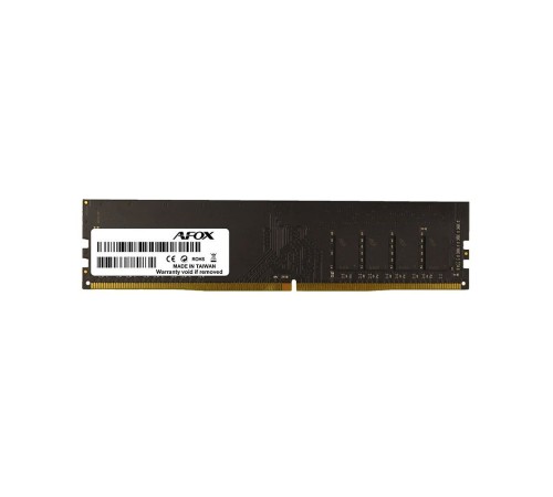 Модуль памяти Afox 8GB DDR4 3200Mhz DIMM Single Channel Package (1x8GB) , PC4-25600, 288-Pin, Non-ECC, Un-Buffered, CL 22-22-22-52, 1.2V Модуль памяти Afox 8GB DDR4 3200Mhz DIMM Single Channel Package (1x8GB) , PC4-25600, 288-Pin, Non-ECC, Un-Buffered, CL 22-22-22-52, 1.2V