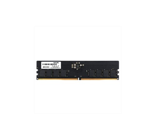Модуль памяти Afox 16GB DDR5 5200Mhz UDIMM Single Channel Package (1x16GB) PC5-41600, 288- Pin, Non-ECC, Un-Buffered, CL42-42-42-83, 1.1V Модуль памяти Afox 16GB DDR5 5200Mhz UDIMM Single Channel Package (1x16GB) PC5-41600, 288- Pin, Non-ECC, Un-Buffered, CL42-42-42-83, 1.1V