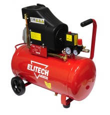 Компрессор поршневой Elitech КПМ 300/50 Промо масляный 240л/мин 50л 1800Вт красный/черный