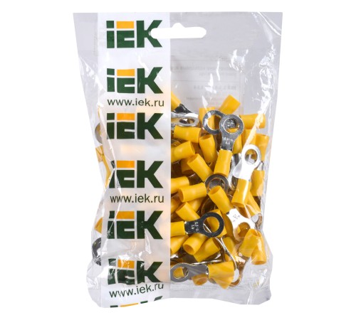 Наконечник IEK НКИ 5.5-8 1 контакт 4-6мм2 желтый (упак.:100шт) (UNL20-006-6-8)