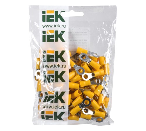 Наконечник IEK НКИ 5.5-6 1 контакт 4-6мм2 желтый (упак.:100шт) (UNL20-006-6-6)