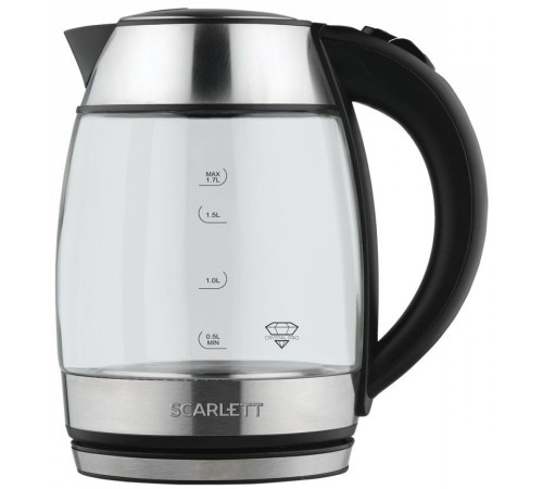 Чайник электрический Scarlett SC-EK27G94 1.7л. 2200Вт нержавеющая сталь (корпус: стекло)
