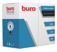 Кабель сетевой Buro BU-CCA-052-CAT6 UTP 4 пары cat6 solid 0.52мм 305м серый
