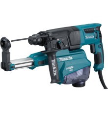 Makita HR2652 Перфоратор SDS-Plus [HR2652] { SDS+,800Вт,3реж,2.9Дж,0-4600у\м,3.0кг,чем,комплект д\сбора пыли с фильтром HEPA }