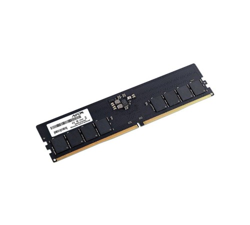 Модуль памяти Afox 16GB DDR5 4800Mhz UDIMM Single Channel Package (1x16GB) PC5-38400, 288- Pin, Non-ECC, Un-Buffered, CL40-38-38-77, 1.1V Модуль памяти Afox 16GB DDR5 4800Mhz UDIMM Single Channel Package (1x16GB) PC5-38400, 288- Pin, Non-ECC, Un-Buffered, CL40-38-38-77, 1.1V