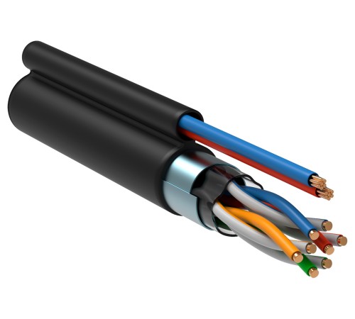 Кабель информационный ITK LC3-C5E04-379 кат.5е F/UTP общий экран 2X2X24AWG LDPE внешний 305м черный Кабель информационный ITK LC3-C5E04-379 кат.5е F/UTP общий экран 2X2X24AWG LDPE внешний 305м черный