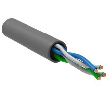 Кабель информационный ITK BC1-C5E02-111-305-G кат.5е U/UTP не экранированный 2X2 PVC внутренний 305м серый