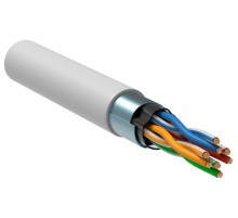 Кабель информационный ITK Generica BC1-C5E04-328-305-G кат.5е F/UTP общий экран 4X2X24AWG LSZH внутренний 305м белый