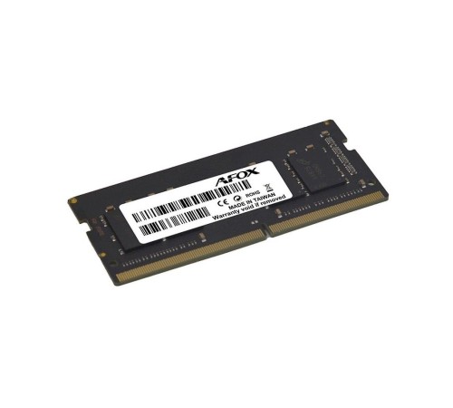 AFOX DDR4 SO-DIMM 16GB 3200Mhz Single Channel Package (1x16GB), PC4-25600, 260-Pin, Non-ECC, Un-Buffered, CL 22-22-22-52, 1.2V AFOX DDR4 SO-DIMM 16GB 3200Mhz Single Channel Package (1x16GB), PC4-25600, 260-Pin, Non-ECC, Un-Buffered, CL 22-22-22-52, 1.2V