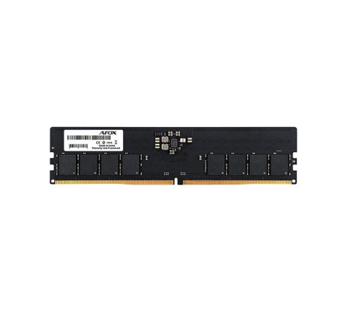 Модуль памяти Afox 32GB DDR5 5200Mhz UDIMM Single Channel Package (1x32GB) PC5-41600, 288- Pin, Non-ECC, Un-Buffered, CL42-42-42-83, 1.1V Модуль памяти Afox 32GB DDR5 5200Mhz UDIMM Single Channel Package (1x32GB) PC5-41600, 288- Pin, Non-ECC, Un-Buffered, CL42-42-42-83, 1.1V