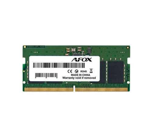 AFOX DDR5 SO-DIMM 32GB 5600Mhz Single Channel Package (1x32GB), PC5-44800, 262-Pin, Non-ECC, Un-Buffered, CL45-45-45-90, 1.1V AFOX DDR5 SO-DIMM 32GB 5600Mhz Single Channel Package (1x32GB), PC5-44800, 262-Pin, Non-ECC, Un-Buffered, CL45-45-45-90, 1.1V