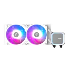 Жидкостная система охлаждения MSI MAG CORELIQUID A13 240 White 2x ARGB Gen2 Fan, ARGB Gen2 Block, Color Box, LGA1700, 1851, AM5