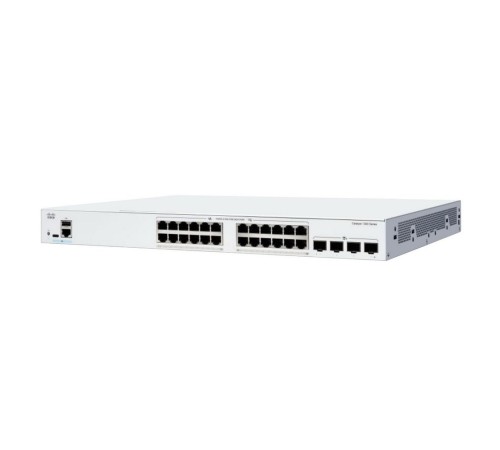 Коммутатор CISCO Catalyst 1300 24x 10/100/1000 Ethernet RJ-45 ports, 4x 1G SFP uplinks, Fanless, C1300-24T-4G