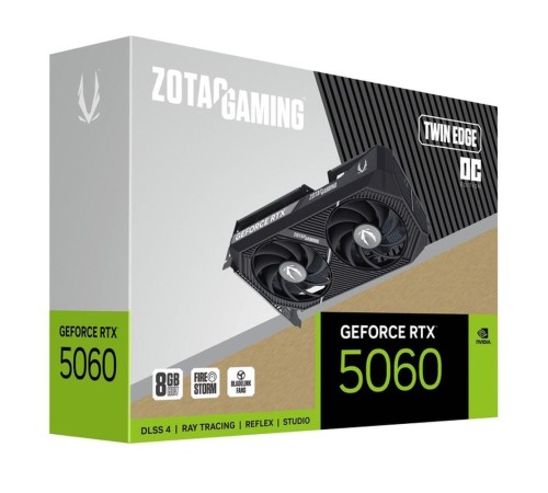 Видеокарта Zotac RTX5060 TWIN EDGE OC 8GB GDDR7 128bit 3xDP HDMI 2FAN MEDIUM PACK Видеокарта Zotac RTX5060 TWIN EDGE OC 8GB GDDR7 128bit 3xDP HDMI 2FAN MEDIUM PACK