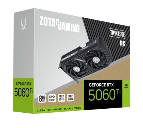 Видеокарта Zotac RTX5060Ti TWIN EDGE OC 8GB GDDR7 128bit 3xDP HDMI 2FAN MEDIUM PACK Видеокарта Zotac RTX5060Ti TWIN EDGE OC 8GB GDDR7 128bit 3xDP HDMI 2FAN MEDIUM PACK