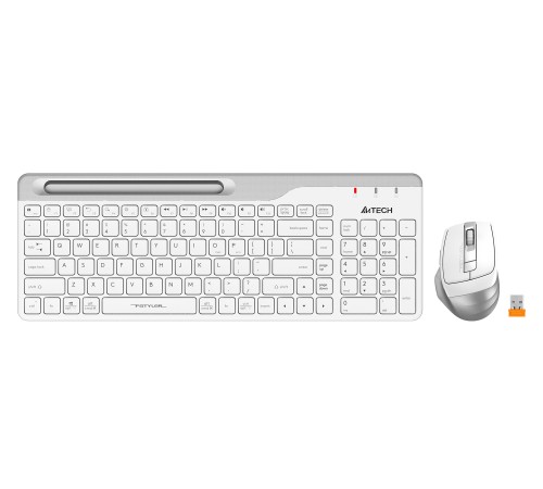 Клавиатура + мышь A4Tech Fstyler FB2535C клав:белый/серый мышь:белый/серый USB беспроводная Bluetooth/Радио slim Клавиатура + мышь A4Tech Fstyler FB2535C клав:белый/серый мышь:белый/серый USB беспроводная Bluetooth/Радио slim