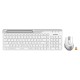 Клавиатура + мышь A4Tech Fstyler FB2535C клав:белый/серый мышь:белый/серый USB беспроводная Bluetooth/Радио slim