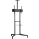 Подставка для телевизора Ultramounts UM 268 черный 37"-75" макс.50кг напольный мобильный