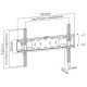Кронштейн для телевизора Ultramounts UM 842T черный 37"-75" макс.50кг настенный наклон