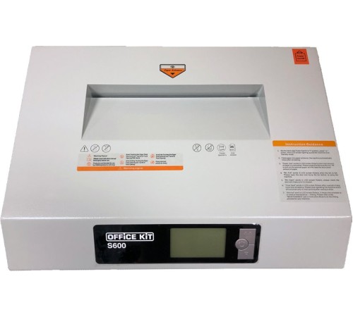 Шредер Office Kit S600 0,8х5 серый (секр.P-7) фрагменты 6лист. 60лтр. Шредер Office Kit S600 0,8х5 серый (секр.P-7) фрагменты 6лист. 60лтр.