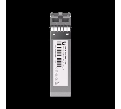 Трансивер Ubiquiti UACC-OM-SFP28-SR SFP28 transceiver that supports 25G connections up to 100 m using multi-mode fiber with a duplex LC UPC connector