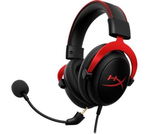 Наушники с микрофоном HyperX Cloud II черный/красный 1м мониторные оголовье (4P5M0AA)