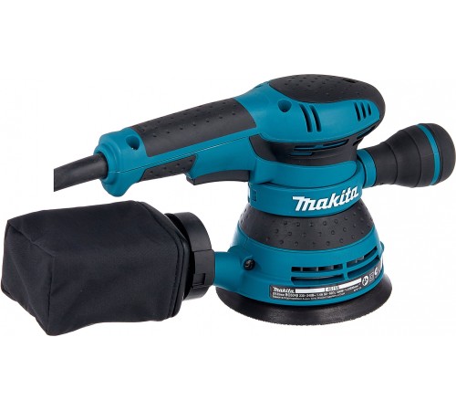 Makita BO5040 Эксцентриковая шлифовальная машина [BO5040] {300Вт,ф125мм,12000об\м,ампл-2.8мм,1.4кг,кор,п\сборник,доп.рукоятка}
