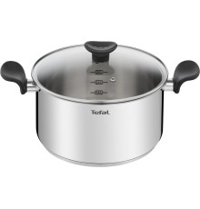 Кастрюля Tefal Primary E3084674 5.2л. d=24см (с крышкой) стальной (2100120958)