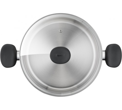Кастрюля Tefal Primary E3084674 5.2л. d=24см (с крышкой) стальной (2100120958)