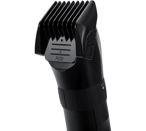 Машинка для стрижки Polaris PHC 3017RC Argan Therapy Pro черный/серебристый (насадок в компл:5шт)