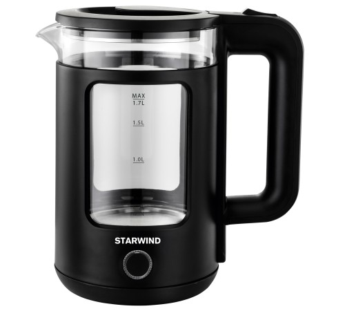 Чайник электрический Starwind SKG1053 1.7л. 1800Вт черный (корпус: стекло) Чайник электрический Starwind SKG1053 1.7л. 1800Вт черный (корпус: стекло)