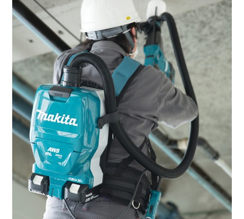 Строительный пылесос Makita DVC265ZXU (уборка: сухая) зеленый